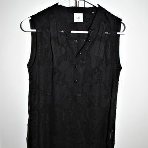 Cabi Sleeveless Textured Blouse